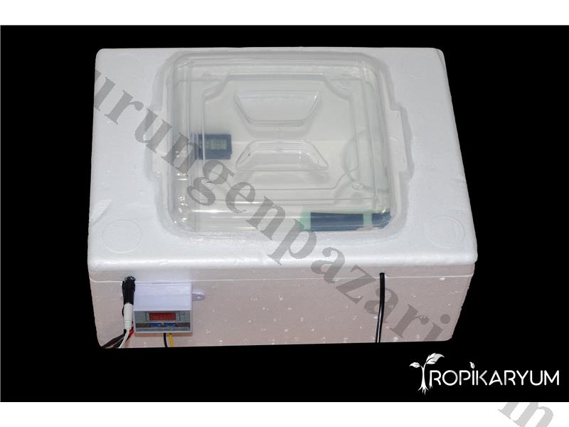 Dijital termostat ve ışıklı kapaklı inkubator